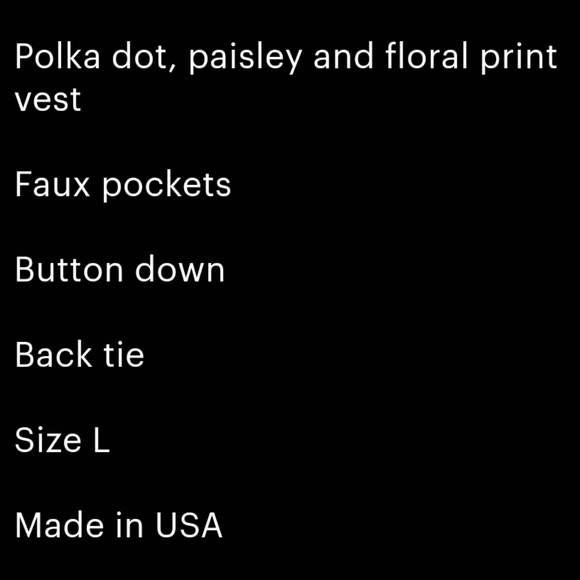 JONATHAN MARTIN VINTAGE POLKA DOT PAISLEY VEST 90S PREPPY FALL AUTUMN COLLEGE L - Picture 8 of 9
